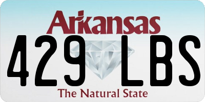 AR license plate 429LBS
