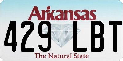 AR license plate 429LBT