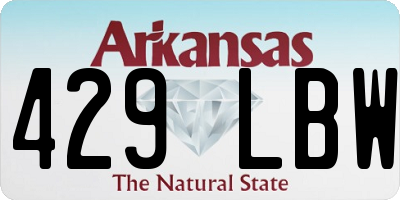 AR license plate 429LBW