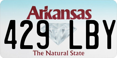 AR license plate 429LBY