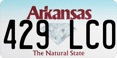 AR license plate 429LCO