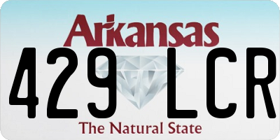 AR license plate 429LCR