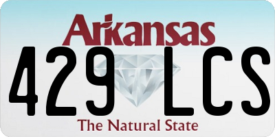AR license plate 429LCS