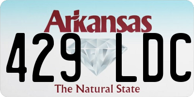 AR license plate 429LDC