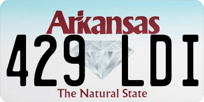 AR license plate 429LDI