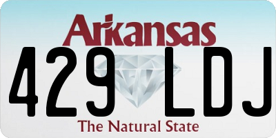 AR license plate 429LDJ