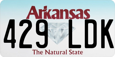 AR license plate 429LDK