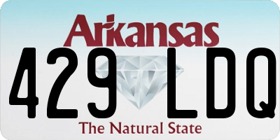 AR license plate 429LDQ