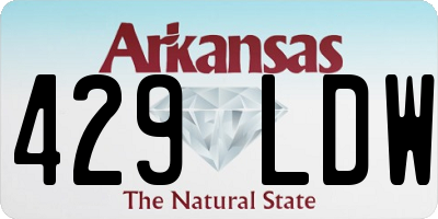 AR license plate 429LDW