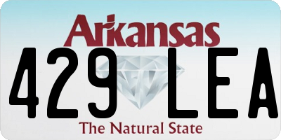 AR license plate 429LEA