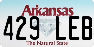 AR license plate 429LEB