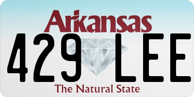 AR license plate 429LEE