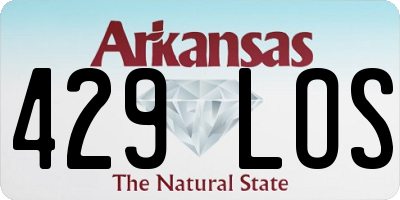 AR license plate 429LOS