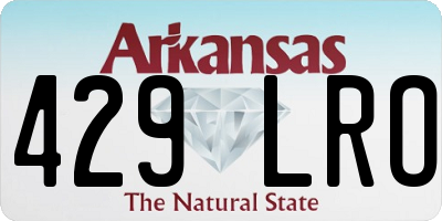 AR license plate 429LRO