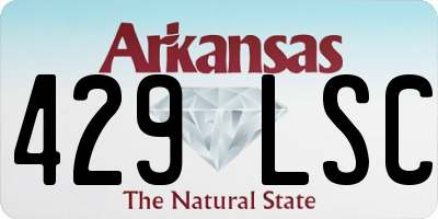 AR license plate 429LSC