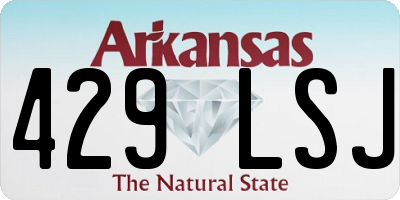AR license plate 429LSJ