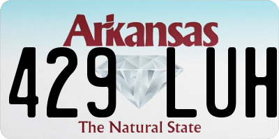 AR license plate 429LUH