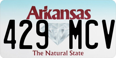 AR license plate 429MCV