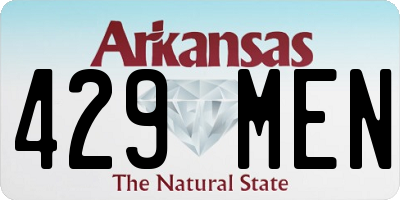 AR license plate 429MEN