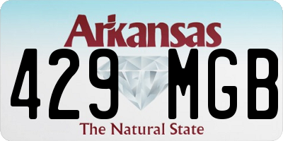 AR license plate 429MGB