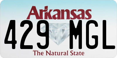 AR license plate 429MGL