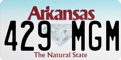 AR license plate 429MGM