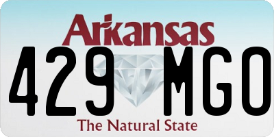 AR license plate 429MGO