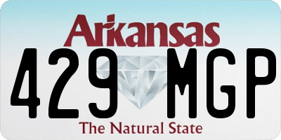 AR license plate 429MGP