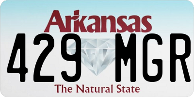 AR license plate 429MGR