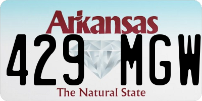 AR license plate 429MGW