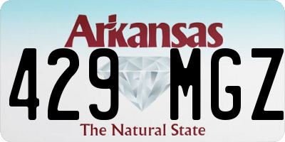 AR license plate 429MGZ