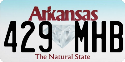 AR license plate 429MHB