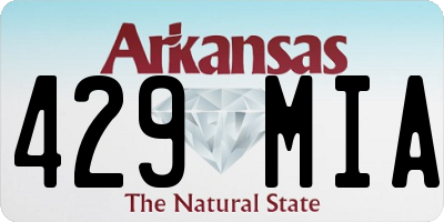 AR license plate 429MIA