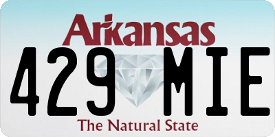 AR license plate 429MIE