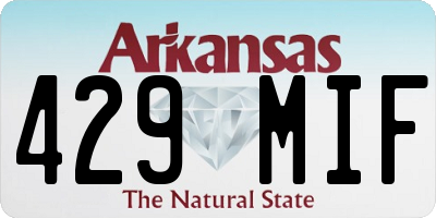 AR license plate 429MIF