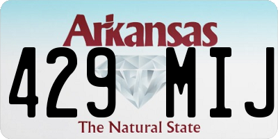 AR license plate 429MIJ