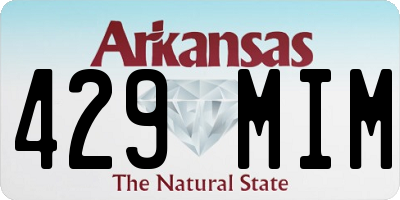AR license plate 429MIM