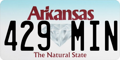 AR license plate 429MIN