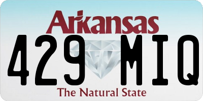 AR license plate 429MIQ