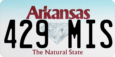 AR license plate 429MIS