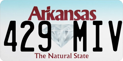 AR license plate 429MIV