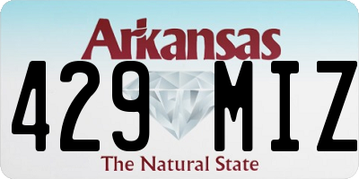 AR license plate 429MIZ