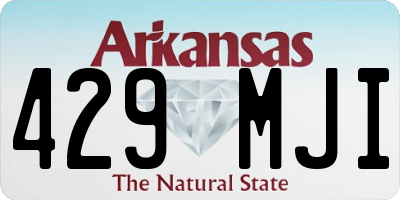 AR license plate 429MJI