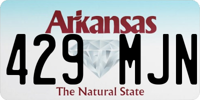 AR license plate 429MJN