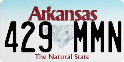 AR license plate 429MMN