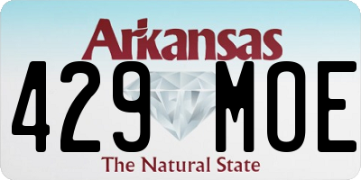 AR license plate 429MOE