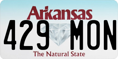 AR license plate 429MON