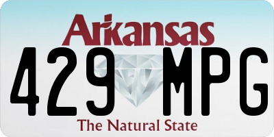 AR license plate 429MPG