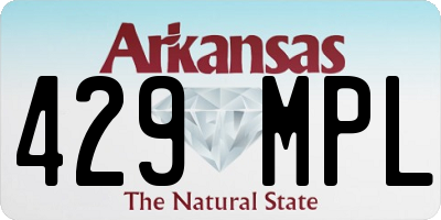 AR license plate 429MPL