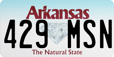 AR license plate 429MSN
